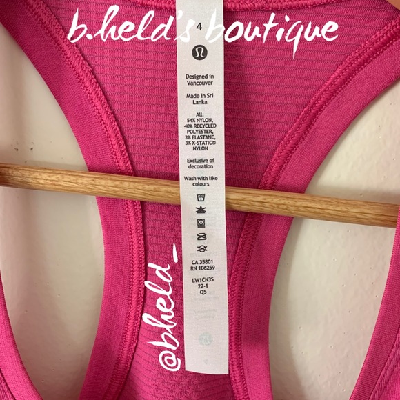 lululemon Swiftly Tech Racerback Tank Top 2.0 *RaceLength Sonic Pink Sz4 New NWT - Picture 6 of 15